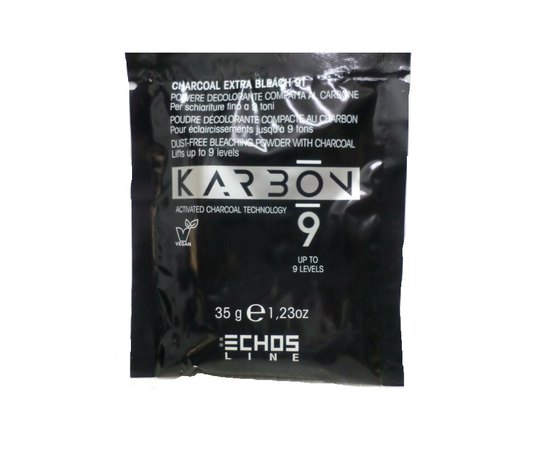Безпылевой порошок с активированным углем Echoline Karbon 9 Charcoal Extra Bleach 9T, изображение 4