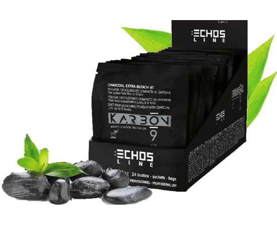 Безпылевой порошок с активированным углем Echoline Karbon 9 Charcoal Extra Bleach 9T, изображение 5