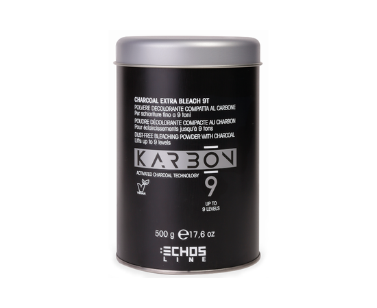 Echoline Karbon 9 Charcoal Extra Bleach 9T Безпилевая порошок c активованим вугіллям, фото 