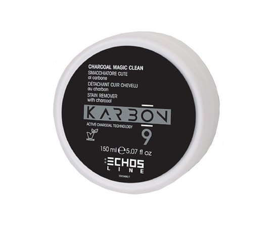 Крем для удаления краски с кожи головы с активированным углем Echosline Karbon 9 Charcoal Magic Clean, 150 ml