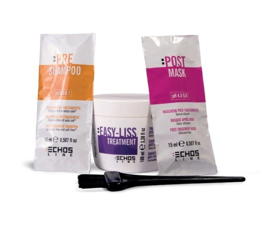 Набор для выпрямления волос без аммиака Echosline Classic Seliar Easy-Liss Kit, изображение 2