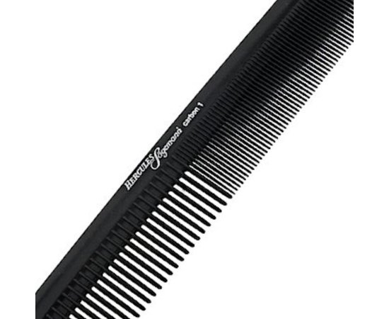 Расческа карбоновая прямая комбинированная Hercules Carbon Comb HS C1, изображение 3