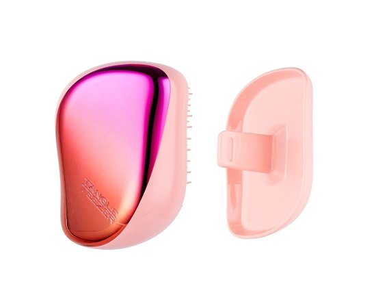 Щетка для волос Розовый хром Tangle Teezer Compact Styler Cerise Pink Ombre, изображение 2