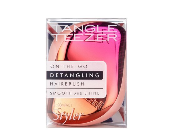 Щетка для волос Розовый хром Tangle Teezer Compact Styler Cerise Pink Ombre, изображение 8