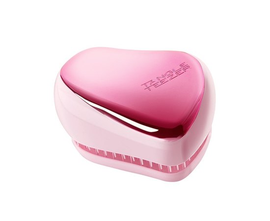 Tangle Teezer Compact Styler Baby Doll Pink Chrome Щітка для волосся "Рожевий металік", фото 