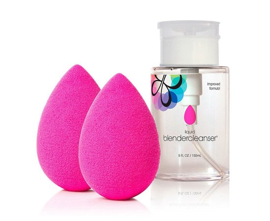 Beautyblender The Original Beautyblender + Blender Cleanser Набор из 2 спонжей и очищающего геля, 150 мл, изображение 2 Beautyblender The Original Beautyblender + Blender Cleanser Набор из 2 спонжей и очищающего геля, 150 мл, изображение 2