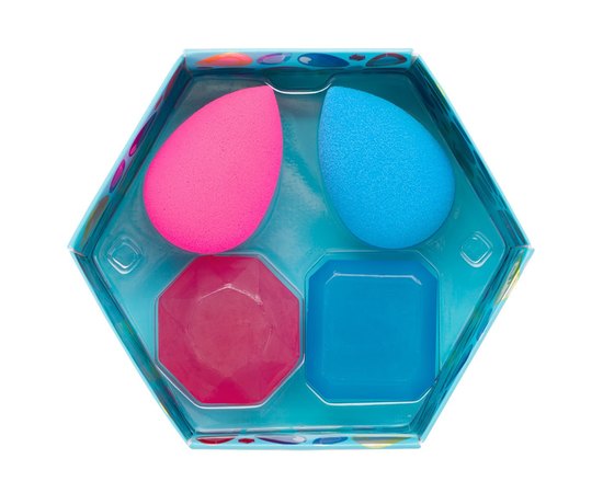 Beautyblender The Original Dripping In Diamonds Набір: 2 спонжа і 2 міні мила для очищення спонжів і кистей, фото _ab__is.image_number.default Beautyblender The Original Dripping In Diamonds Набір: 2 спонжа і 2 міні мила для очищення спонжів і кистей, фото _ab__is.image_number.default