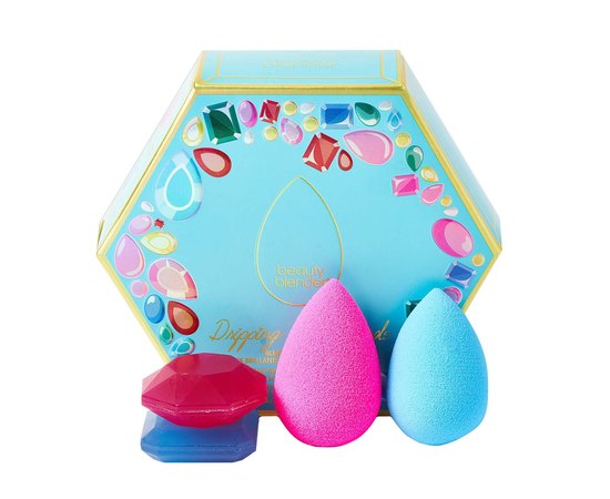 Beautyblender The Original Dripping In Diamonds Набір: 2 спонжа і 2 міні мила для очищення спонжів і кистей, фото _ab__is.image_number.default Beautyblender The Original Dripping In Diamonds Набір: 2 спонжа і 2 міні мила для очищення спонжів і кистей, фото _ab__is.image_number.default