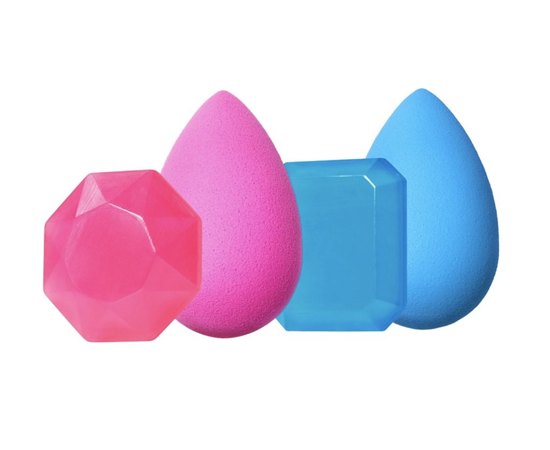 Beautyblender The Original Dripping In Diamonds Набір: 2 спонжа і 2 міні мила для очищення спонжів і кистей, фото _ab__is.image_number.default Beautyblender The Original Dripping In Diamonds Набір: 2 спонжа і 2 міні мила для очищення спонжів і кистей, фото _ab__is.image_number.default