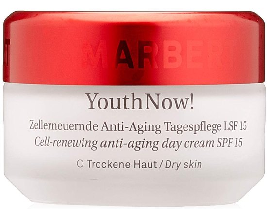 Marbert YouthNow! Cell-Renewing Anti-Aging Day Cream SPF 15 For Dry Skin Антивіковий денний крем, 50 мл, фото 
