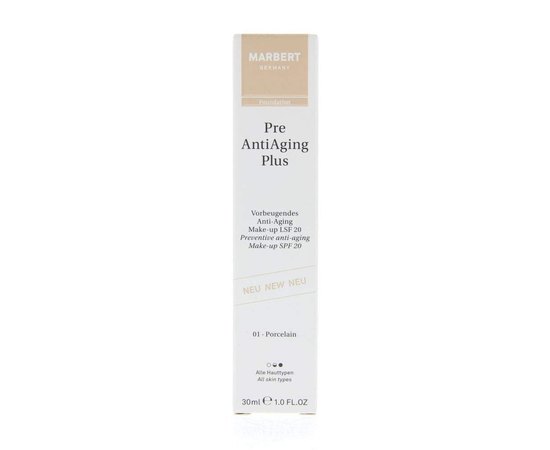 Marbert Foundation PreAntiAgingPlus Preventive Anti-Aging Make-Up With SPF20 Профилактический омолаживающий тональный крем, 30 мл, изображение 4