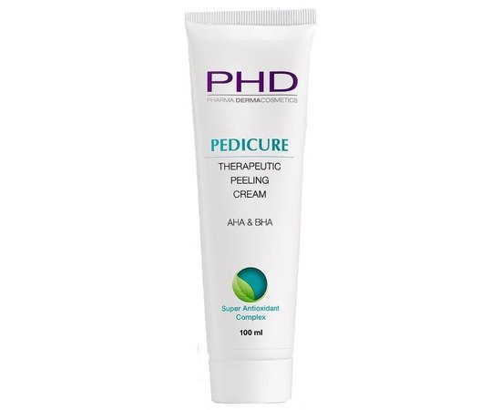 PHD Pedicure Therapeutic Peeling Cream AHA & BHA Крем-пілінг для тіла, фото 