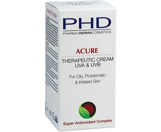 Крем увлажняющий восстанавливающий для жирной и проблемной кожи PHD Acure Therapeutic Cream, 50 ml, изображение 3