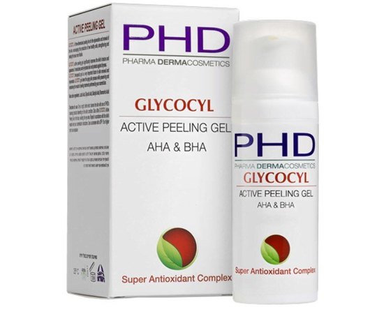 PHD Glycocyl Active Peeling Gel AHA & BHA Нічний гель-пілінг, 50 мл, фото 