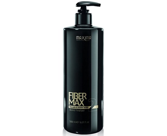 Maxima Fiber Max Bond Finalizer Сироватка для волосся для кератинового вирівнювання волосся етап 2, 500 мл, фото 