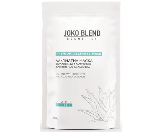Альгінатна маска заспокійлива з екстрактом зеленого чаю і алое вера Joko Blend Premium Alginate Mask Calming Whith Green Tea And Aloe Vera Extracts, 200 g, фото _ab__is.image_number.default