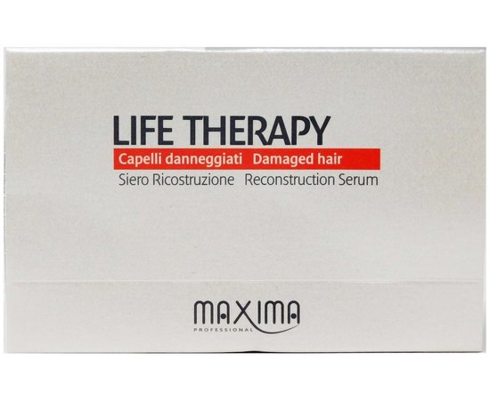 Восстанавливающая сыворотка для волос Maxima Life Therapy Reconstruction Serum, 6x12 ml