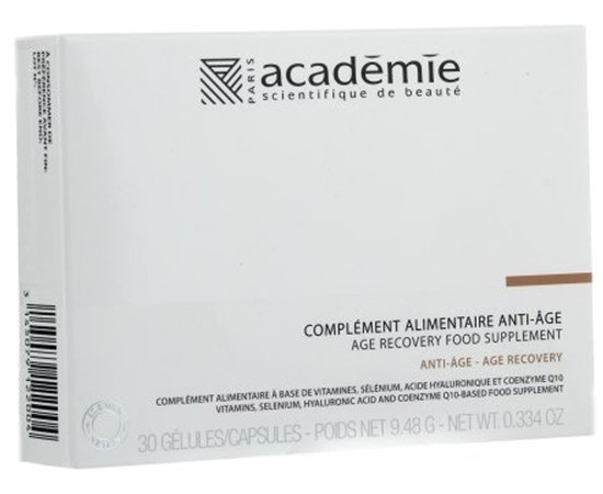 Academie Age Recovery Food Suplement Повернення молодості шкіри, 30 таблеток, фото _ab__is.image_number.default