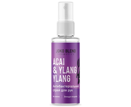 Joko Blend Acai & Ylang Ylang Anti-Bacterial Hand Spray Антисептик-спрей для рук "Асаи-іланг-іланг", 35 мл, фото 