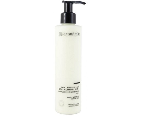 Молочко - мягкий пилинг 2 в 1 Academie Hydraderm Lait Demaquillant Doux Gommant, 200 ml, изображение 3