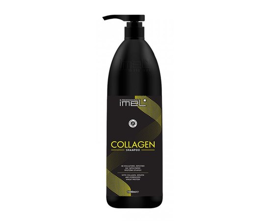 Imel Professional Collagen Shampoo Collagen Омолоджуючий шампунь для всіх типів волосся, 1000 мол, фото 