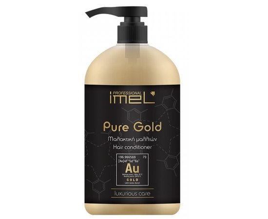 Imel Professional Pure Gold Hair Conditioner Поживний кондиціонер для всіх типів волосся, 1000 мол, фото 