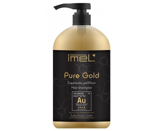 Питательный шампунь для всех типов волос Imel Professional Pure Gold Hair Shampoo, 1000 ml