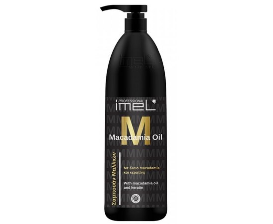 Шампунь для окрашенных и поврежденных волос Imel Professional Macadamia oil Shampoo with macadamia oil and keratin, 1000 ml