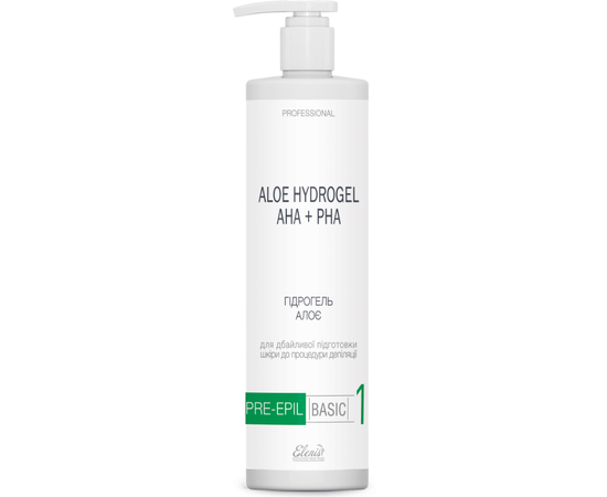 Гель до депиляции на фруктовых кислотах с алоэ вера Elenis Aloe Hydrogel AHA+PHA, изображение 2