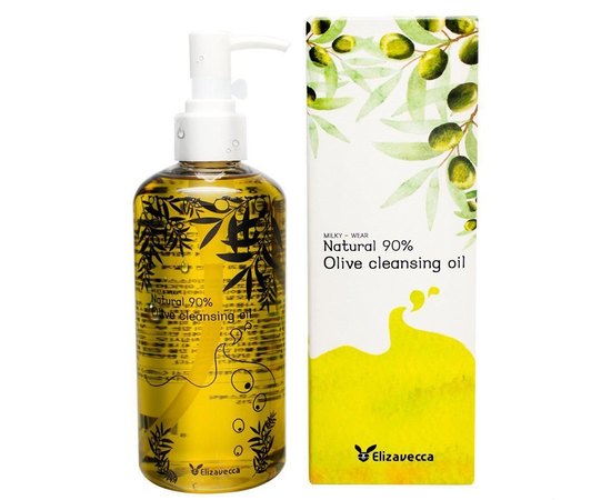 Elizavecca Natural 90% Olive Cleansing Oil Очищаючий гидрофильное масло, 300 мл, фото 