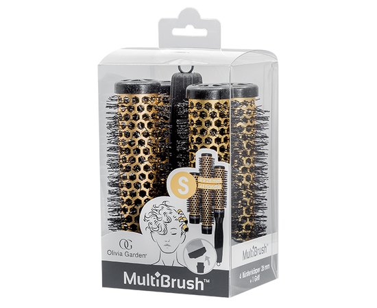 Olivia Garden Multibrush Набір брашингов для укладання волосся 26 мм зі знімною ручкою в комплекті, фото 