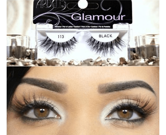 Ardell Glamour 113 Накладные черные ресницы, изображение 3