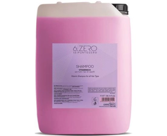 SeipuntoZero Salon Treatments Vitaminico Professionale Shampoo Професійний вітамінний шампунь, 10 л, фото 