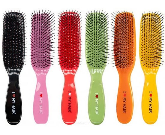 Щетка для волос глянцевая 6 цветов I Love My Hair.