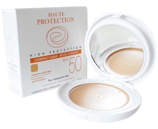 Солнцезащитная крем-пудра SPF50 Avene Solaries Tinted Compact, 10 g, изображение 5