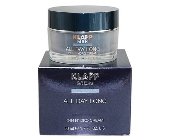 Гидрокрем 24 часа Klapp Men All Day Long 24h Hydro Cream, 50 ml, изображение 3