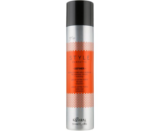 Лак без газа экстрасильной фиксации Kaaral Style Perfetto Definer Non Aerosol Hairspray, 350 ml, изображение 3