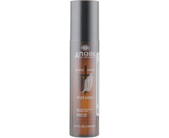 Angel Professional Black Angel Design Gel Strong Hold Чоловічий гель для дизайну сильної фіксації, 150 мл, фото 