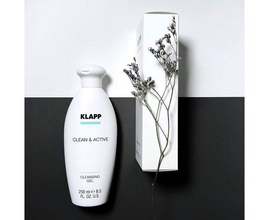 Klapp Clean & Active Cleansing Gel  Очищуючий гель для вмивання для жирної та комбінованої шкіри, 250 мл, фото _ab__is.image_number.default