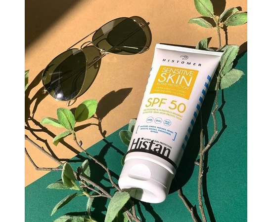 Солнцезащитный крем для лица и тела SPF50 Histomer Histan Sensitive Skin Active Protection, 200 ml, изображение 2