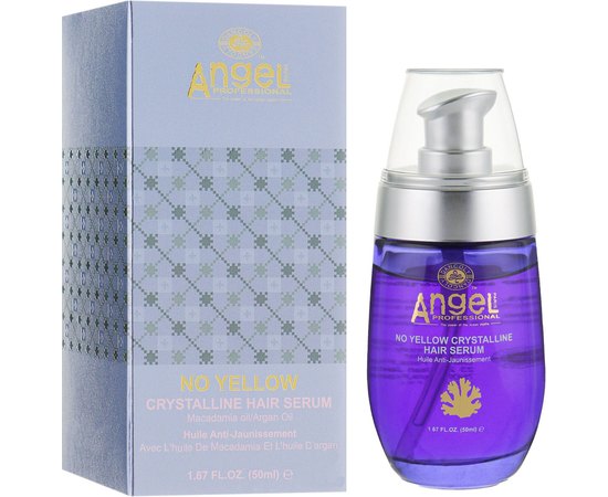 Сыворотка с маслами макадамии и арганы Angel Professional No Yellow Crystalline Hair Serum, 50 ml, изображение 2
