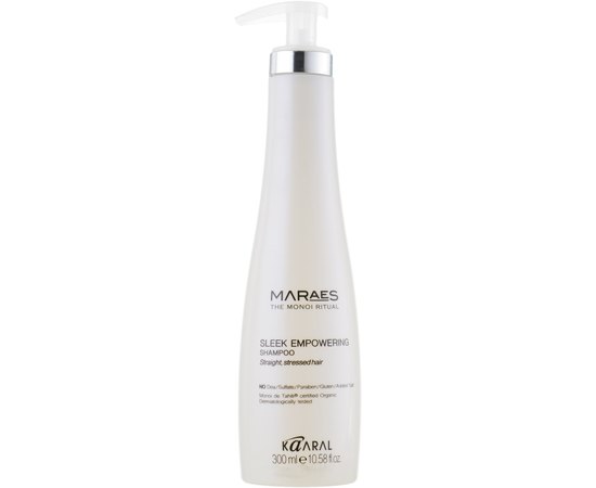 Kaaral Maraes Sleek Empowering Shampoo Відновлюючий шампунь для прямого пошкодженого волосся, фото 