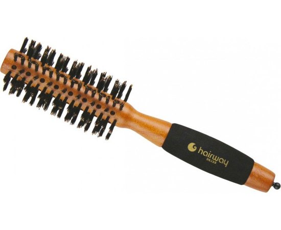 Брашинг для волос сплошной с натуральной щетиной HairWay, изображение 3 Брашинг для волос сплошной с натуральной щетиной HairWay, изображение 3
