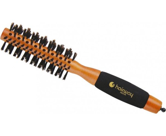 Брашинг для волос сплошной с натуральной щетиной HairWay, изображение 2 Брашинг для волос сплошной с натуральной щетиной HairWay, изображение 2