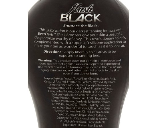 European Gold FlashBlack 200X Крем для засмаги в солярії з бронзантами для темного відтінку, 354 мл, фото _ab__is.image_number.default