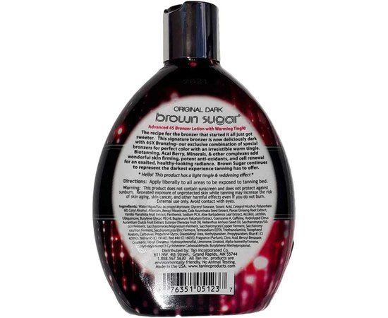 Brown Sugar Original Dark 45Х Крем з легкими бронзантами і розігріваючим ефектом, 400 мл, фото _ab__is.image_number.default