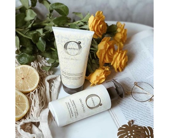 Крем термозащитный с протеинами шелка и семенем льна Barex Olioseta.