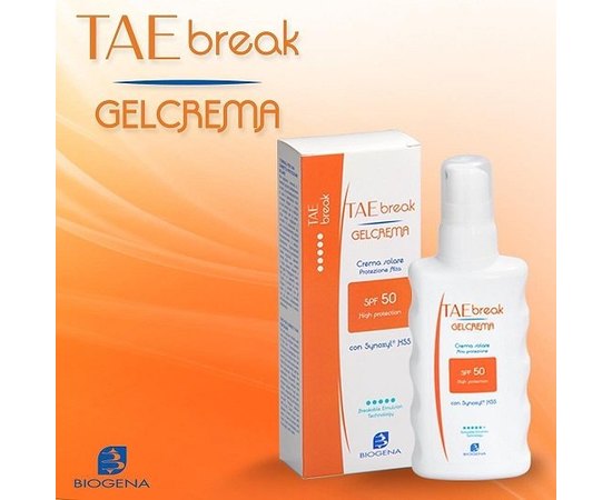 Солнцезащитный крем-гель SPF50 Biogena Tae Break Gel Crema, 150 ml, изображение 5
