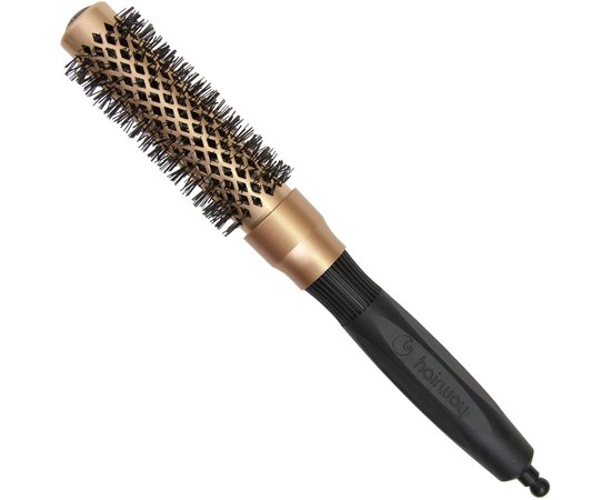 Термобрашинг керамико-ионный + антистатик HairWay Gold, изображение 2