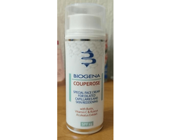 Дневной крем для кожи с покраснениями и расширенными капиллярами SPF15 Biogena Couperose, 50 ml, изображение 6